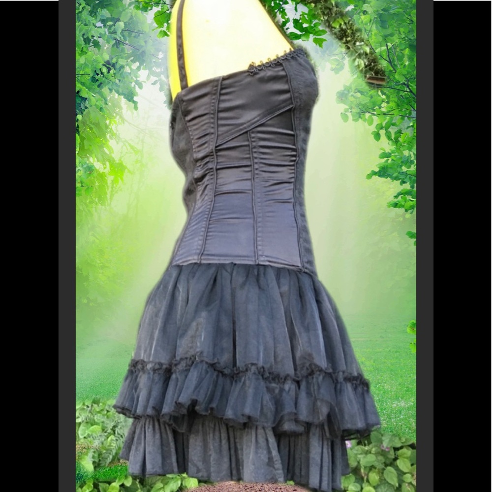 Tripp Nyc Brocade tutu Goth Ballerina Dress - Picture 9 of 16